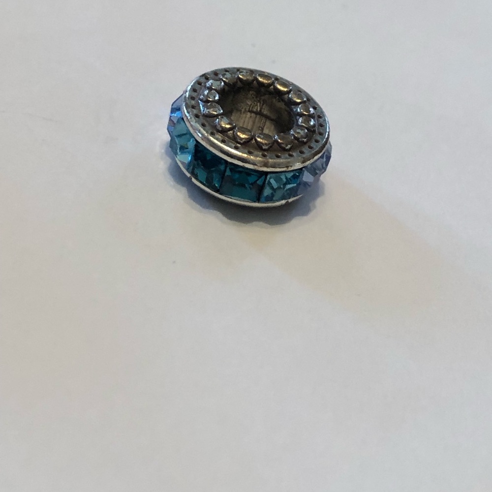 Brighton Blue stone spacer bead